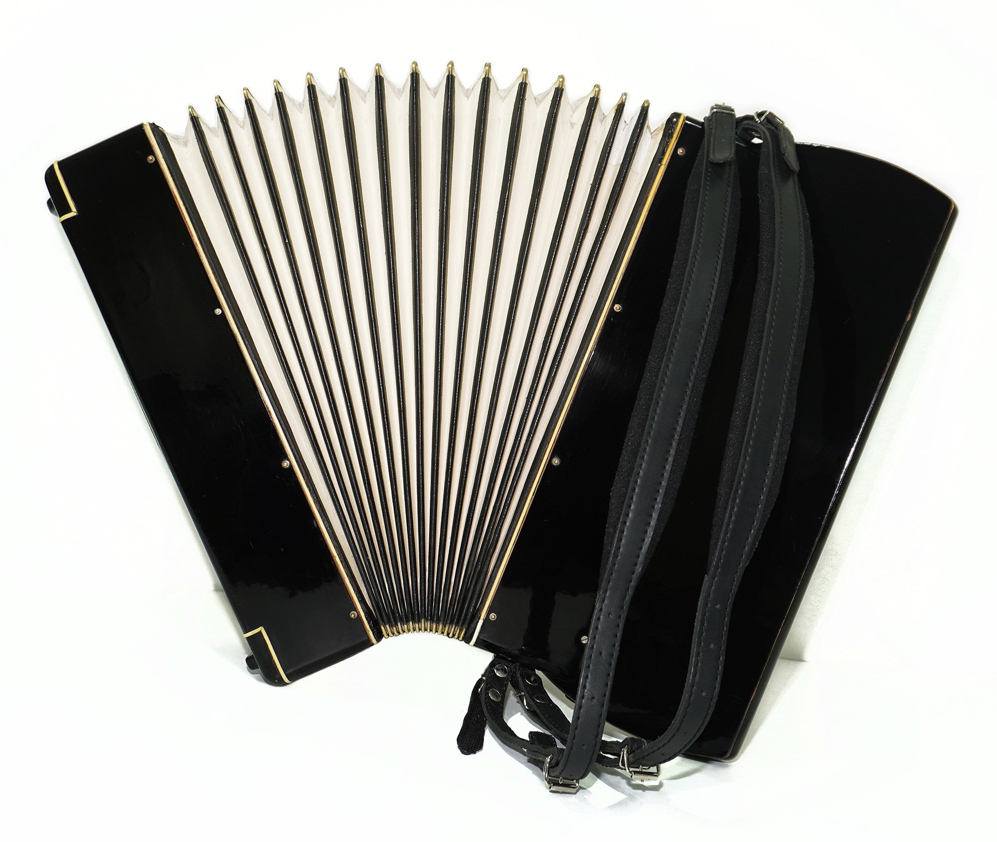 Rare Vintage Piano Accordion Frogano, made in Germany, 120 Bass buttons, New Straps and Case, 2285 Quality Old Musical Instrument! Amazing Rich Sound!