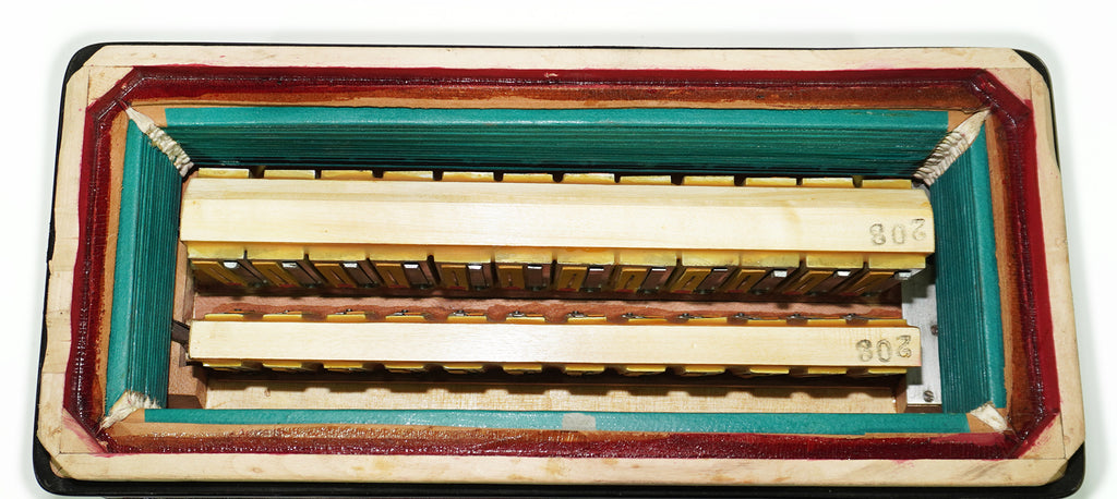 Ermes Fisa Antares Castelfidardo, made in Italy, Rare Lightweight Piano Accordion, 48 Bass buttons, New Straps, Case 2315, Rich Beautiful Sound.