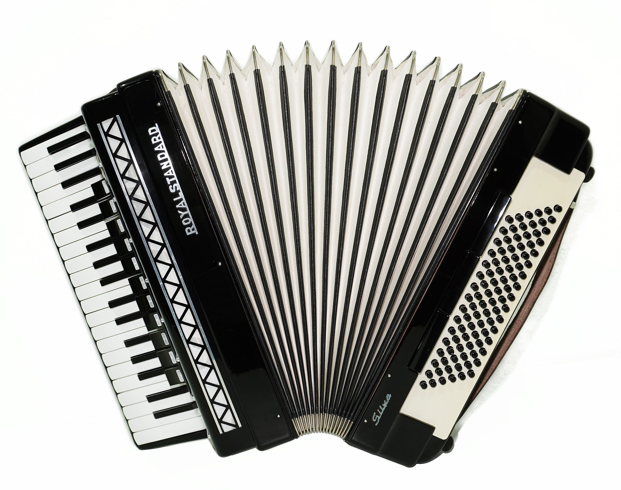 Royal Standard Silvana Accordion made in Germany Piano Acordian for Adults 2321 incl. New Straps, Case, Weltmeister, Gorgeous Sound!