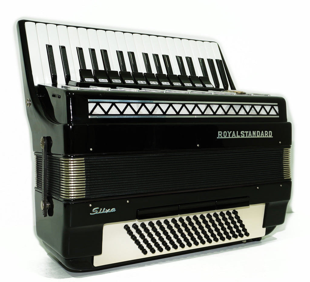 Royal Standard Silvana Accordion made in Germany Piano Acordian for Adults 2321 incl. New Straps, Case, Weltmeister, Gorgeous Sound!