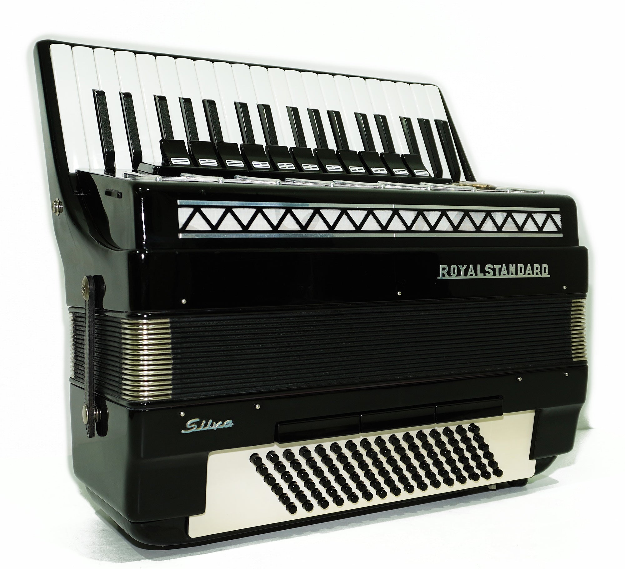 Royal Standard Silvana Accordion made in Germany Piano Acordian for Adults 2321 incl. New Straps, Case, Weltmeister, Gorgeous Sound!