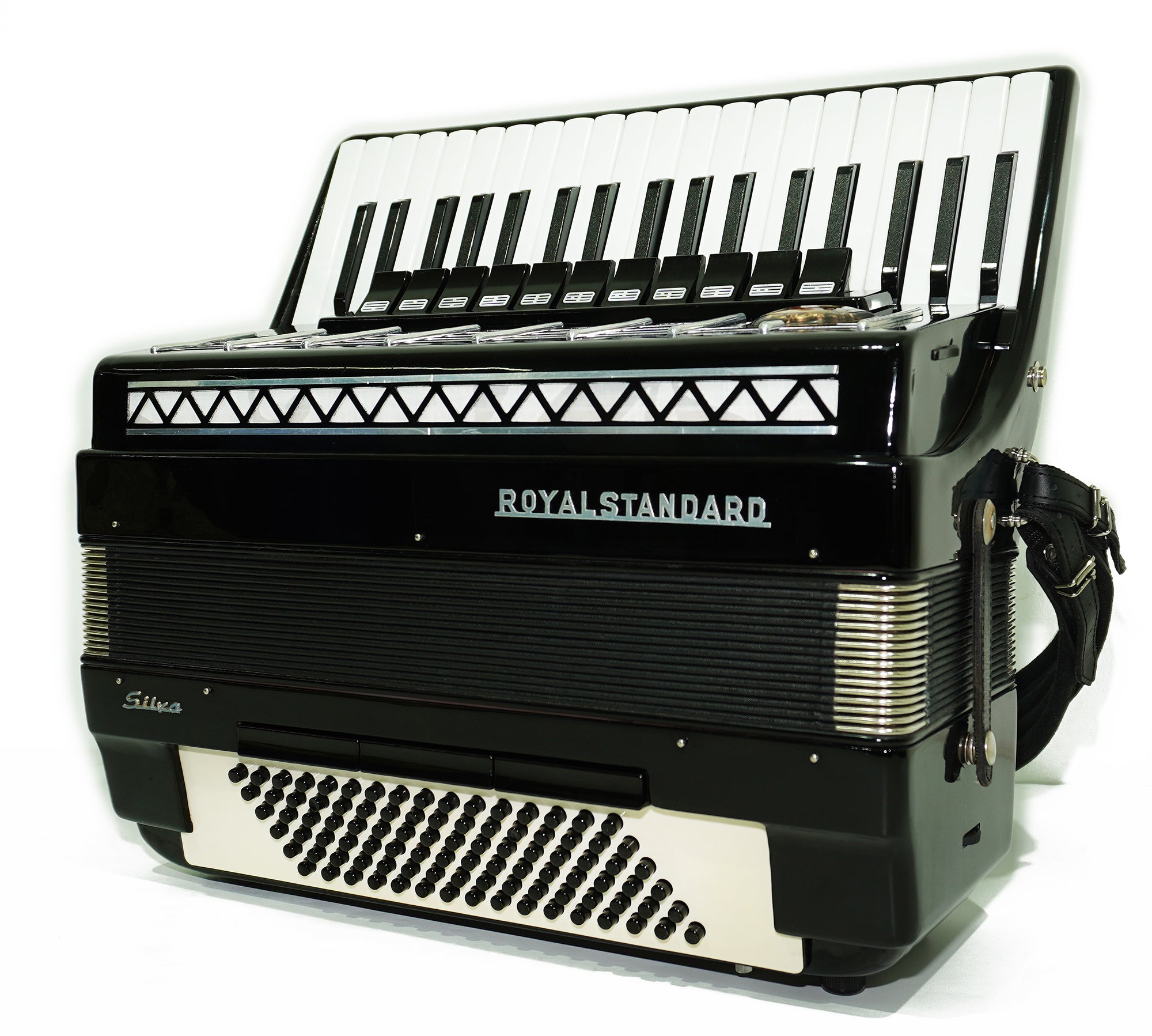 Royal Standard Silvana Accordion made in Germany Piano Acordian for Adults 2321 incl. New Straps, Case, Weltmeister, Gorgeous Sound!