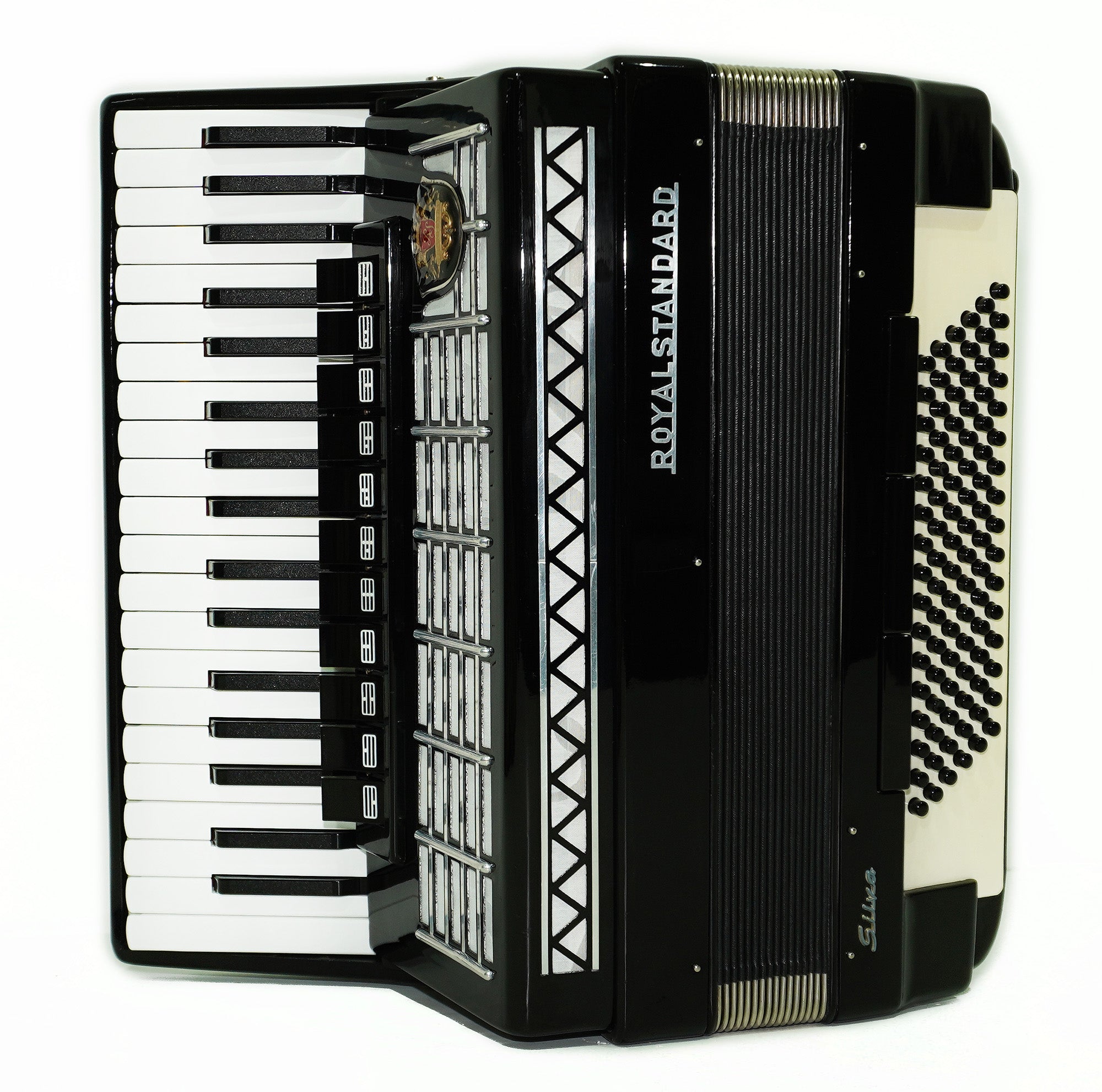 Royal Standard Silvana Accordion made in Germany Piano Acordian for Adults 2321 incl. New Straps, Case, Weltmeister, Gorgeous Sound!