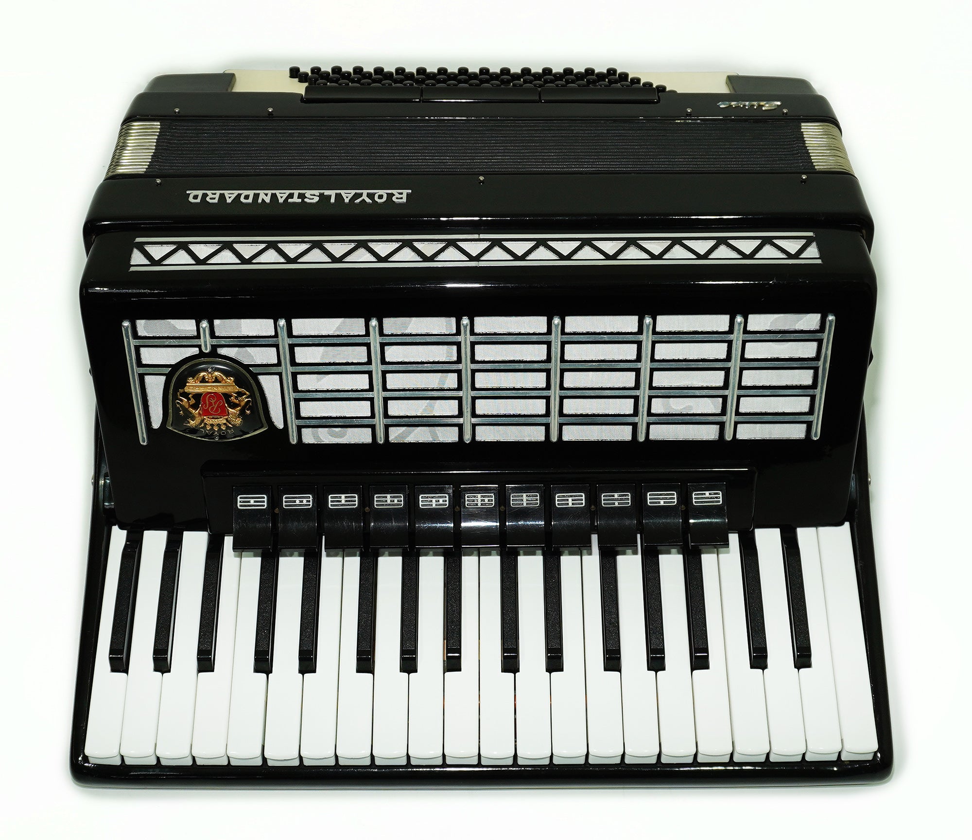 Royal Standard Silvana Accordion made in Germany Piano Acordian for Adults 2321 incl. New Straps, Case, Weltmeister, Gorgeous Sound!