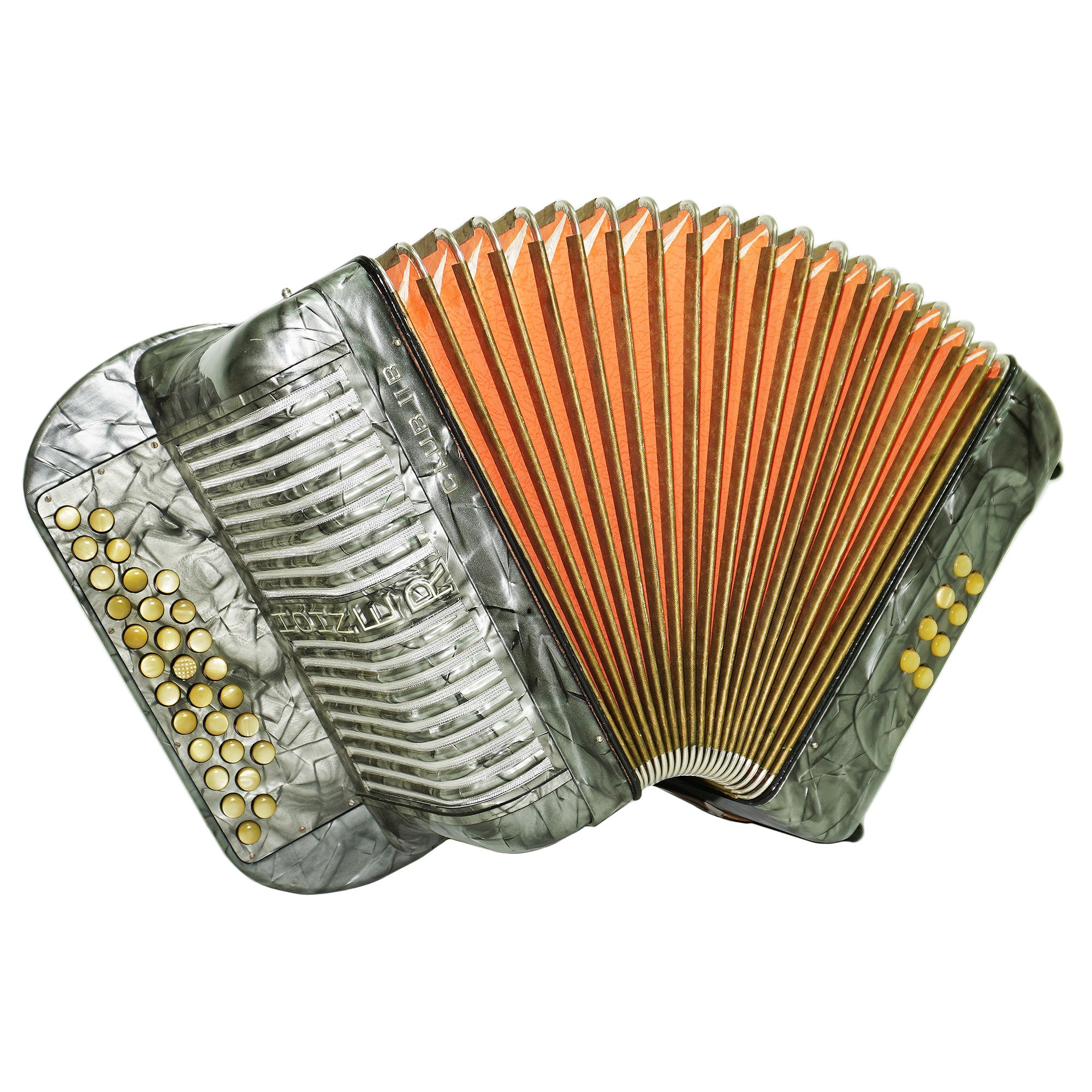 Hohner Club llB Diatonic Squeezebox, German Button Accordion, Harmonika Original Straps 2334, Wonderful sound!