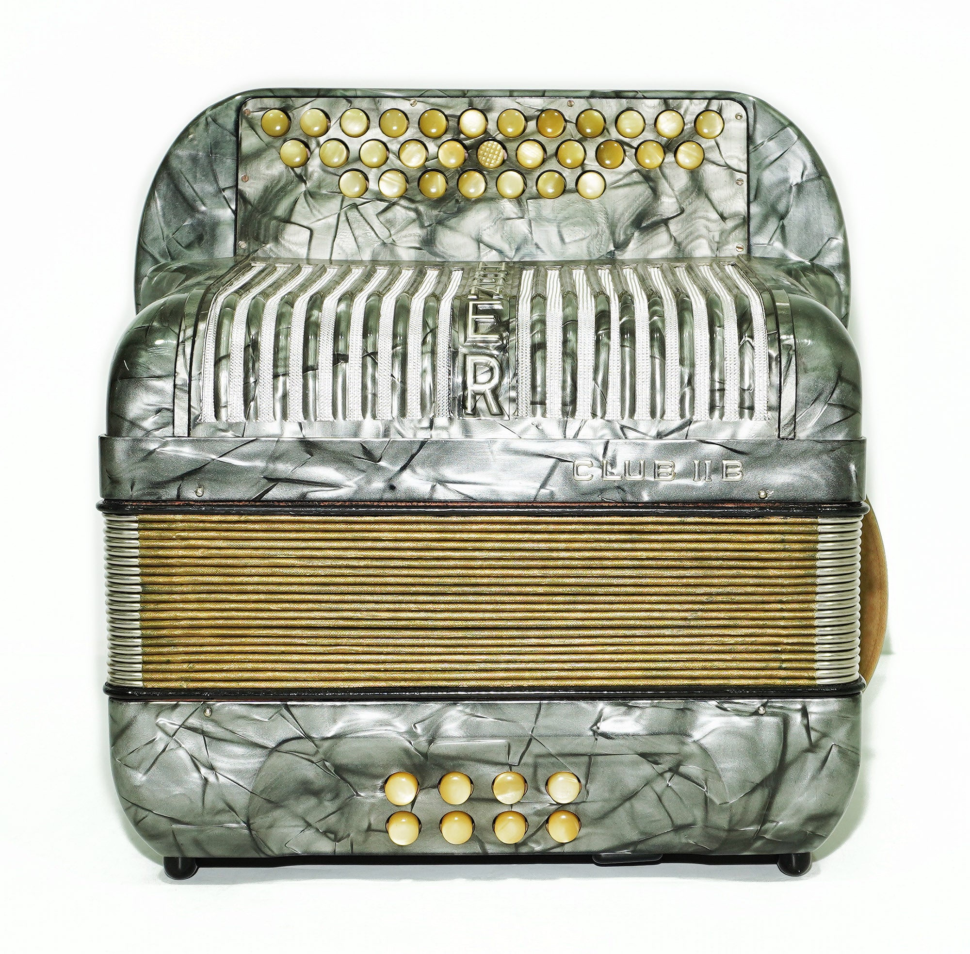 Hohner Club llB Diatonic Squeezebox, German Button Accordion, Harmonika Original Straps 2334, Wonderful sound!
