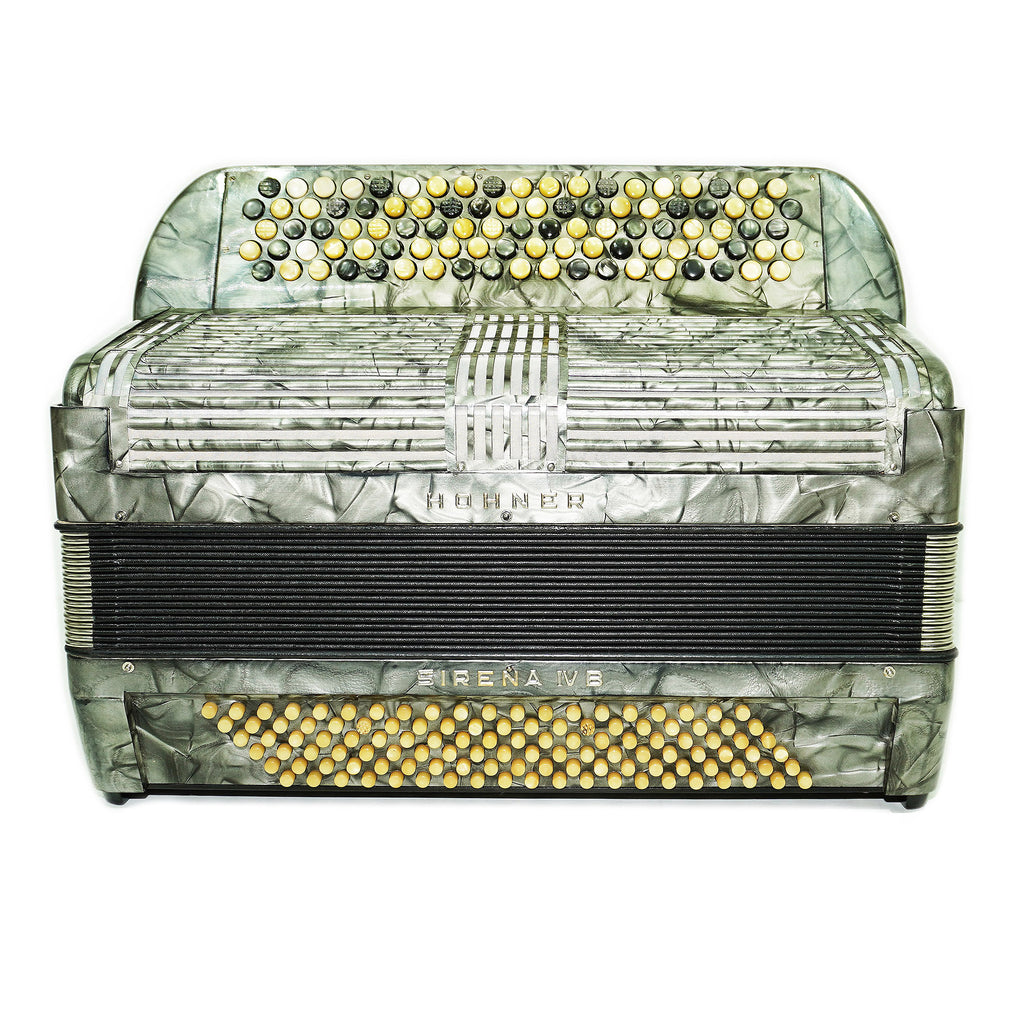 Vintage Hohner Sirena IVB, 5 Rows Button Accordion, made in Germany, Rare Original Bayan 2335, New Straps, Rich and Powerful Sound!