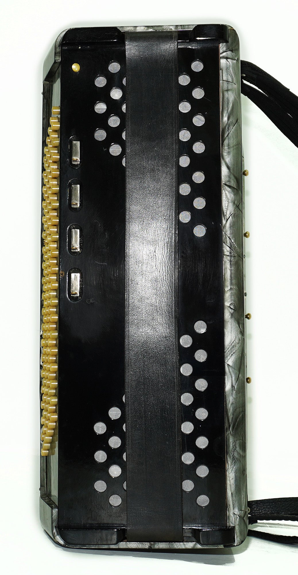 Vintage Hohner Sirena IVB, 5 Rows Button Accordion, made in Germany, Rare Original Bayan 2335, New Straps, Rich and Powerful Sound!