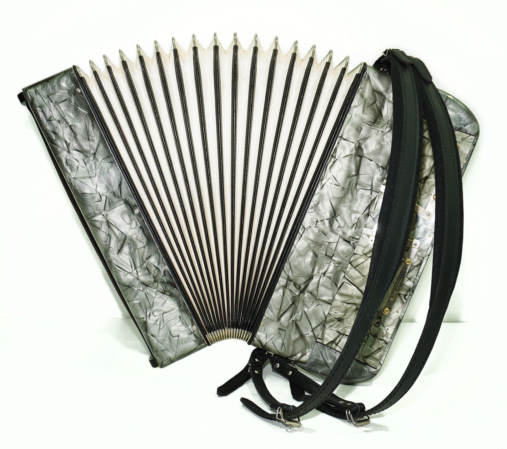 Vintage Hohner Sirena IVB, 5 Rows Button Accordion, made in Germany, Rare Original Bayan 2335, New Straps, Rich and Powerful Sound!
