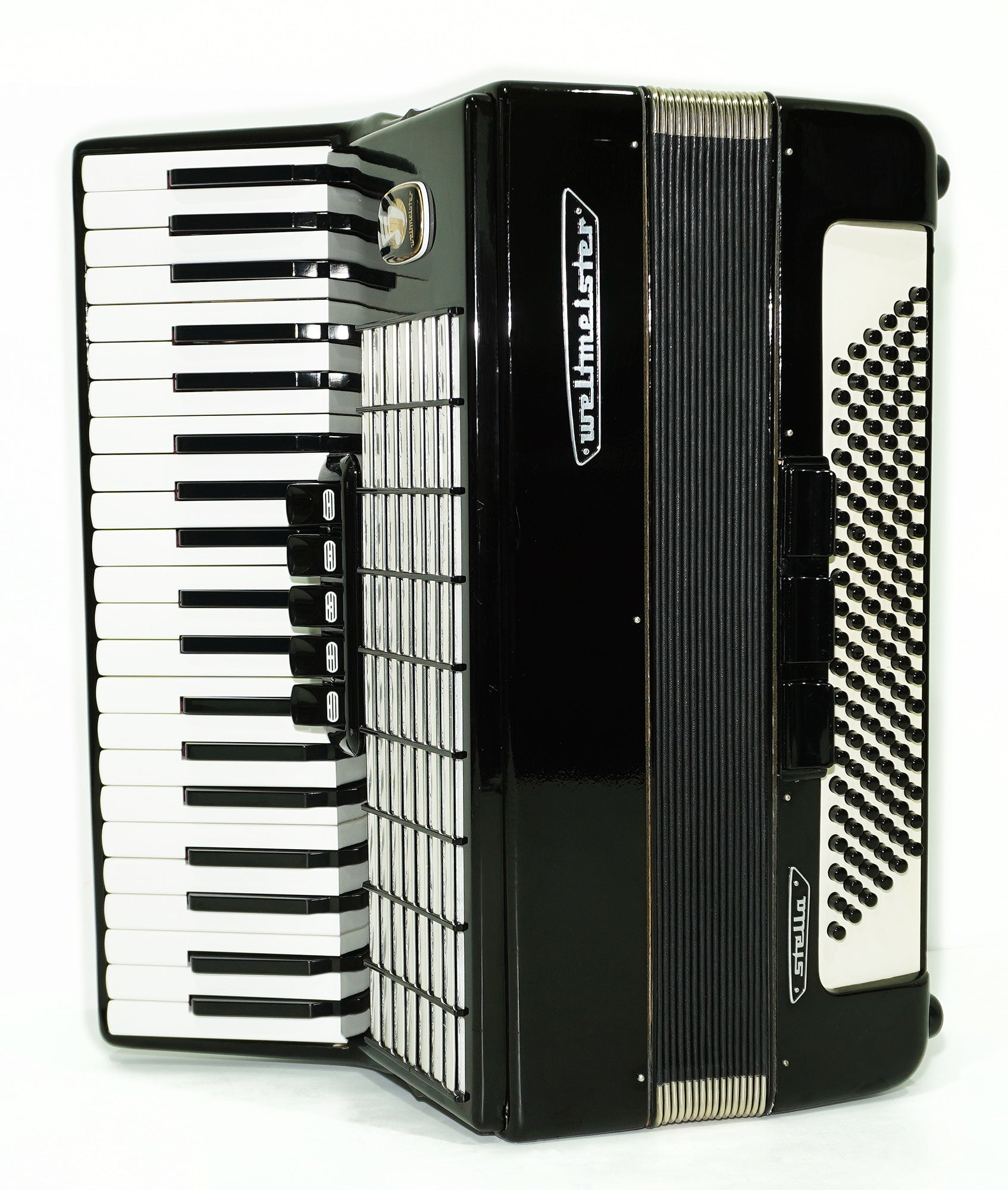 Weltmeister Stella Piano Accordion, made in Germany, 120 Bass New Straps Case 2340, Quality Musical Instrument for Adults, Rich and Powerful sound!