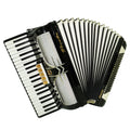 Firotti Eroica 120 Bass Made in Germany Pianoakkordeon Musikinstrument für Erwachsene, neue Riemen, Koffer 2345, Tastenakkordeon, satter, schöner Klang!