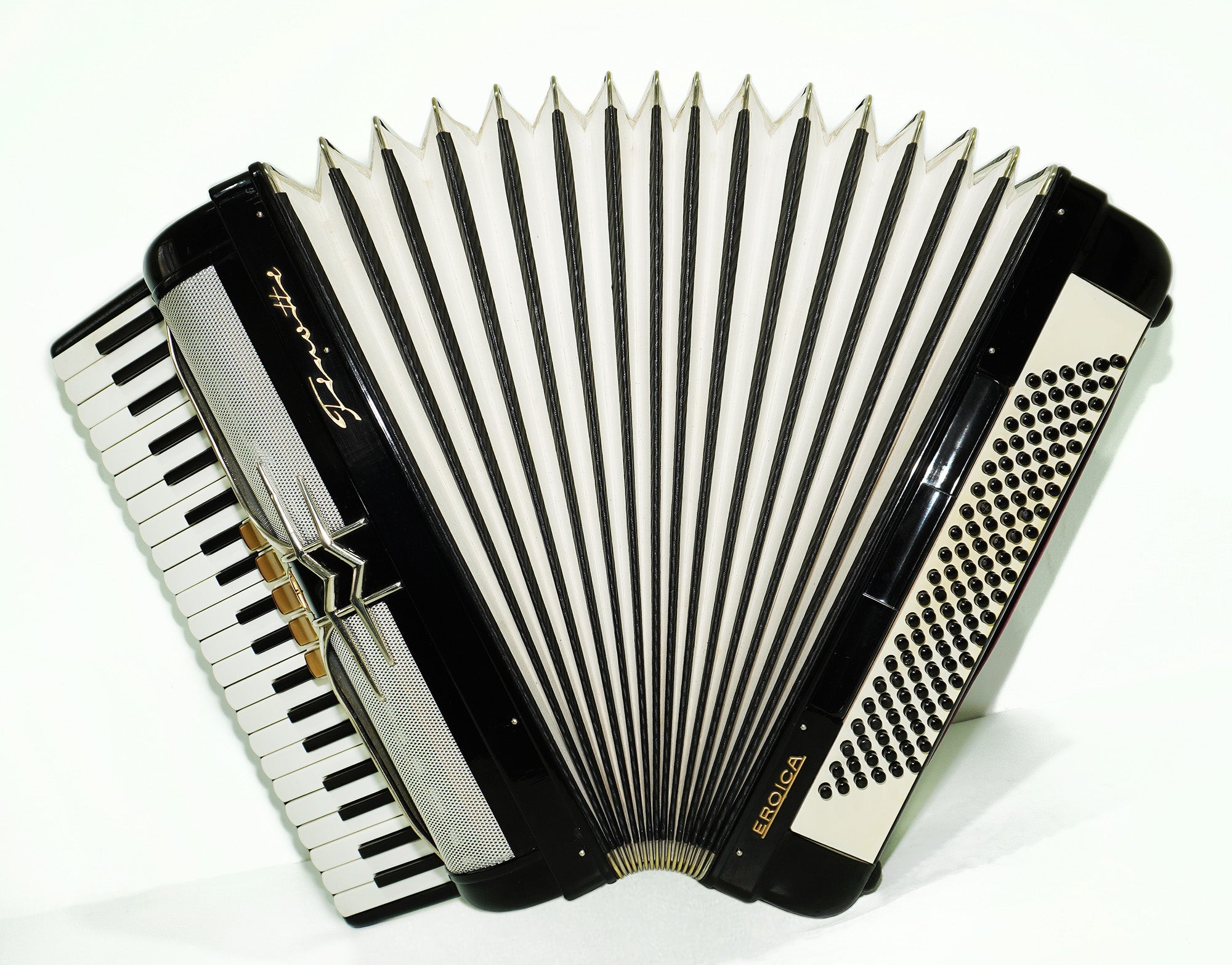 Firotti Eroica 120 Bass made in Germany Piano Accordion Musical Instrument for Adults New Straps Case 2345, Keyboard Accordian, Rich Beautiful Sound!