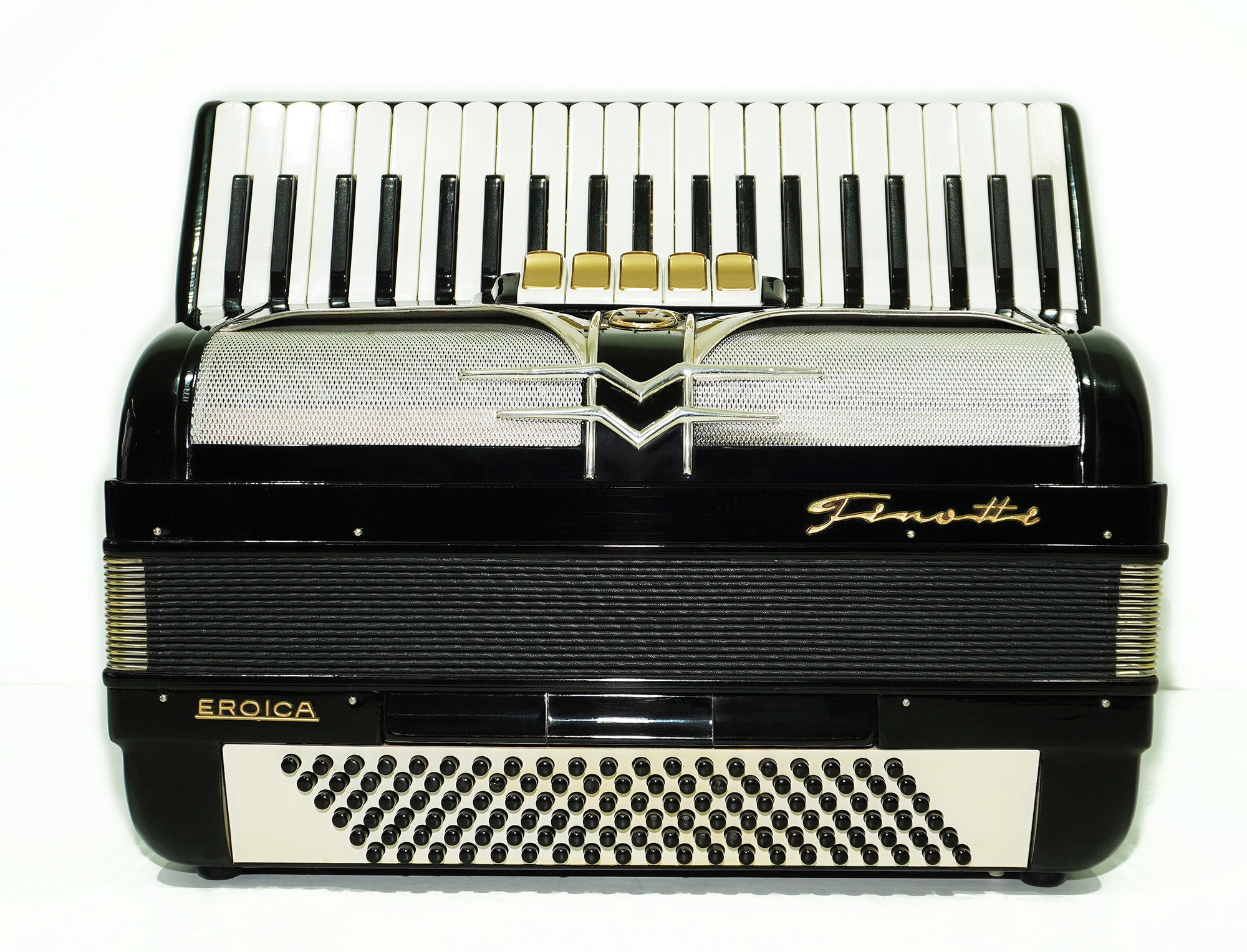 Firotti Eroica 120 Bass made in Germany Piano Accordion Musical Instrument for Adults New Straps Case 2345, Keyboard Accordian, Rich Beautiful Sound!
