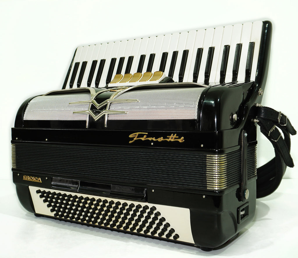 Firotti Eroica 120 Bass made in Germany Piano Accordion Musical Instrument for Adults New Straps Case 2345, Keyboard Accordian, Rich Beautiful Sound!