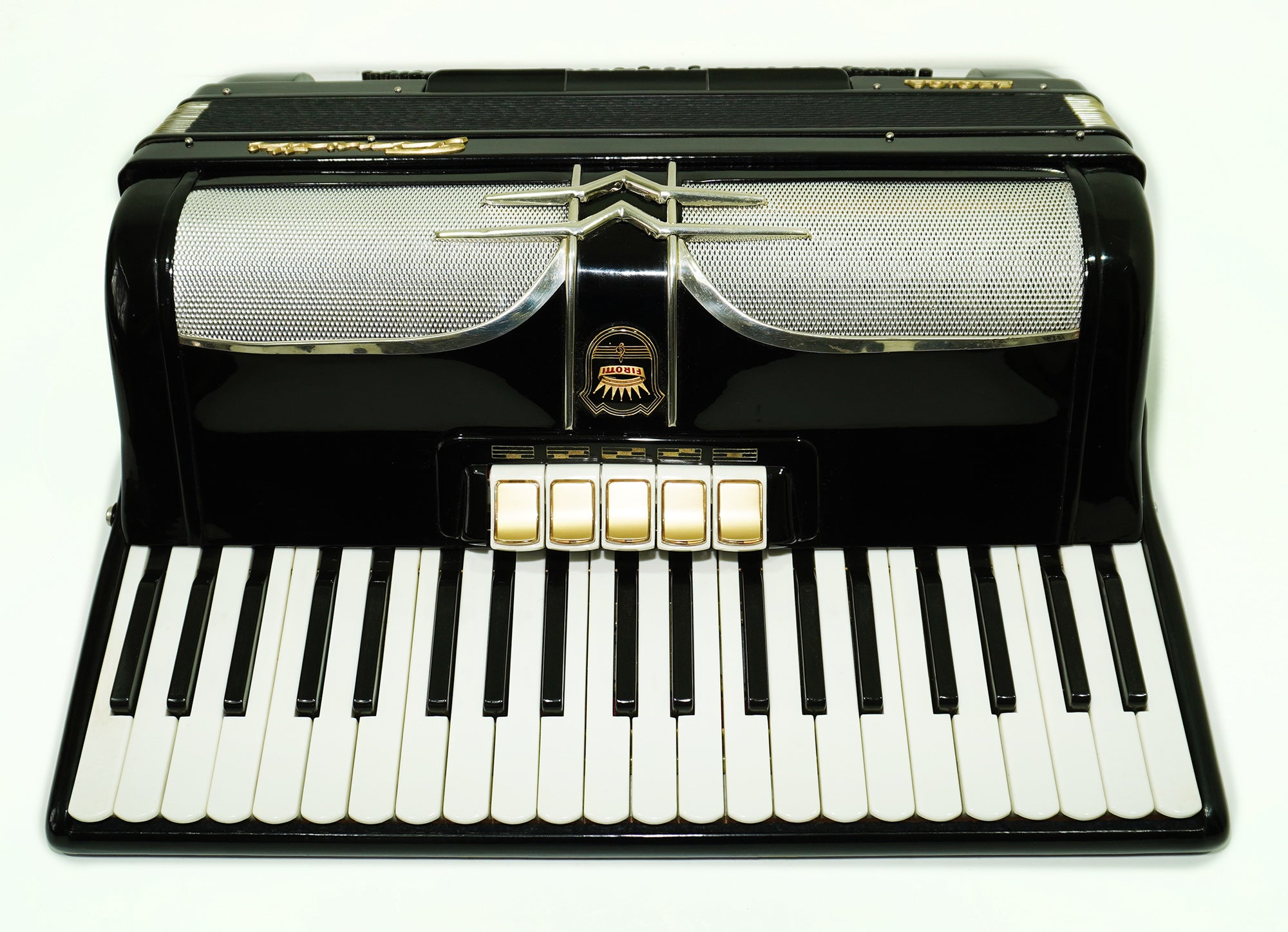 Firotti Eroica 120 Bass made in Germany Piano Accordion Musical Instrument for Adults New Straps Case 2345, Keyboard Accordian, Rich Beautiful Sound!