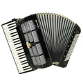Lignatone Aida III Full Size Piano Akkordeon, hergestellt in der Tschechoslowakei, neue Riemen und Koffer, 2350, Tastenakkordeon, satter, schöner Klang.