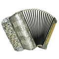 Hohner Fidelio VII, 5-reihiges Knopfakkordeon 120 Bässe C-Griff, hergestellt in Deutschland, neue Riemen, satter und kräftiger Klang! 2351
