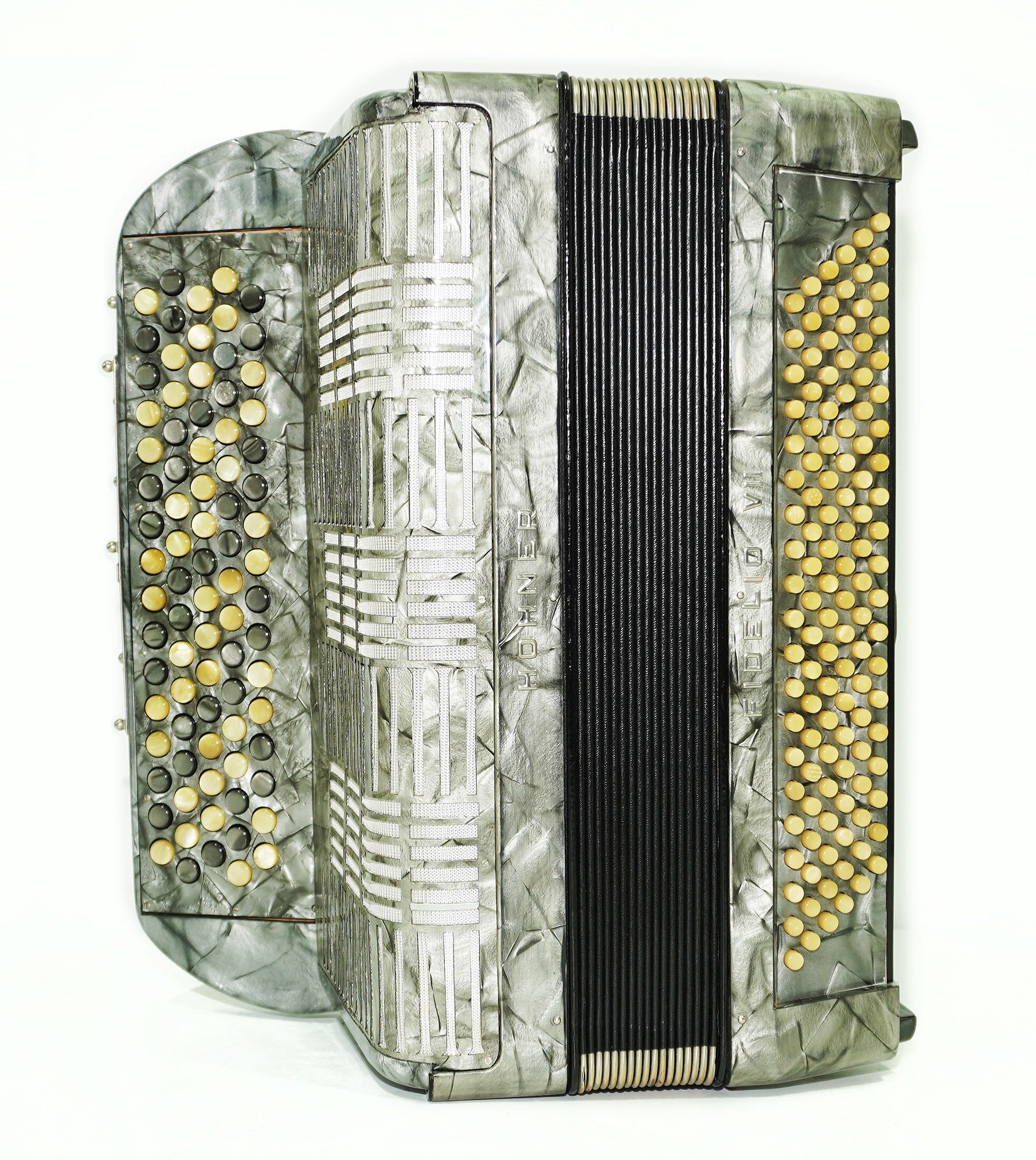 Hohner Fidelio VII, 5 Rows Button Accordion, made in Germany, Rare Original Bayan 2351, New Straps, Rich and Powerful Sound!