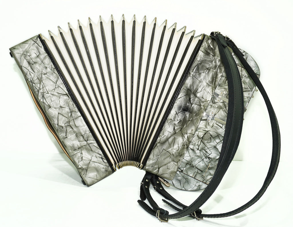 Hohner Fidelio VII, 5 Rows Button Accordion, made in Germany, Rare Original Bayan 2351, New Straps, Rich and Powerful Sound!