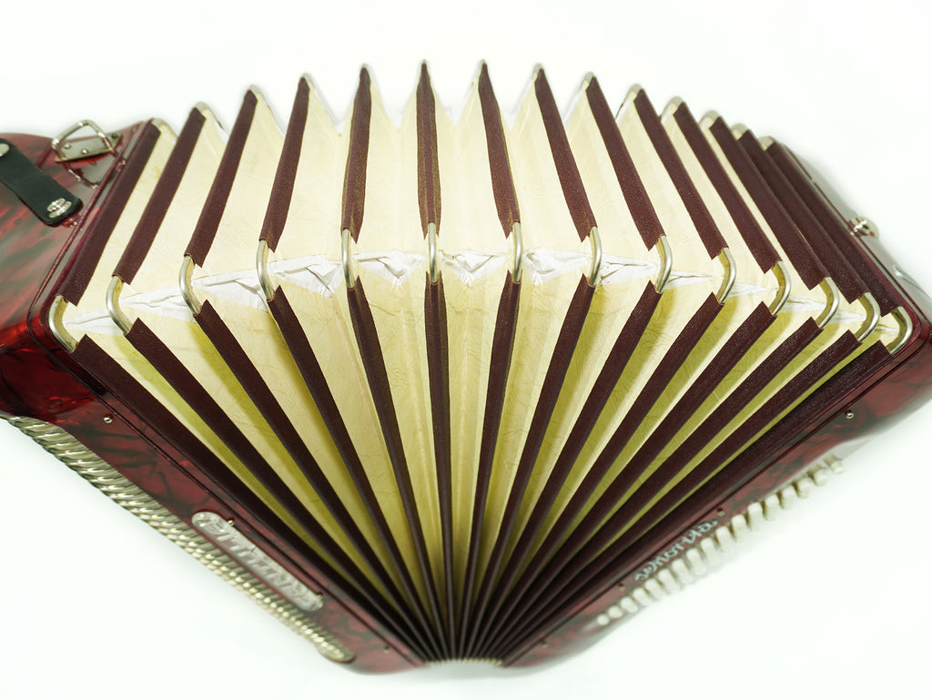 Perfect Cantulia Senorita 72 Bass Accordion, Rare Old German Piano Accordian, New Straps, 2367, Keyboard Accordion Instrument, Rich and Bright Sound