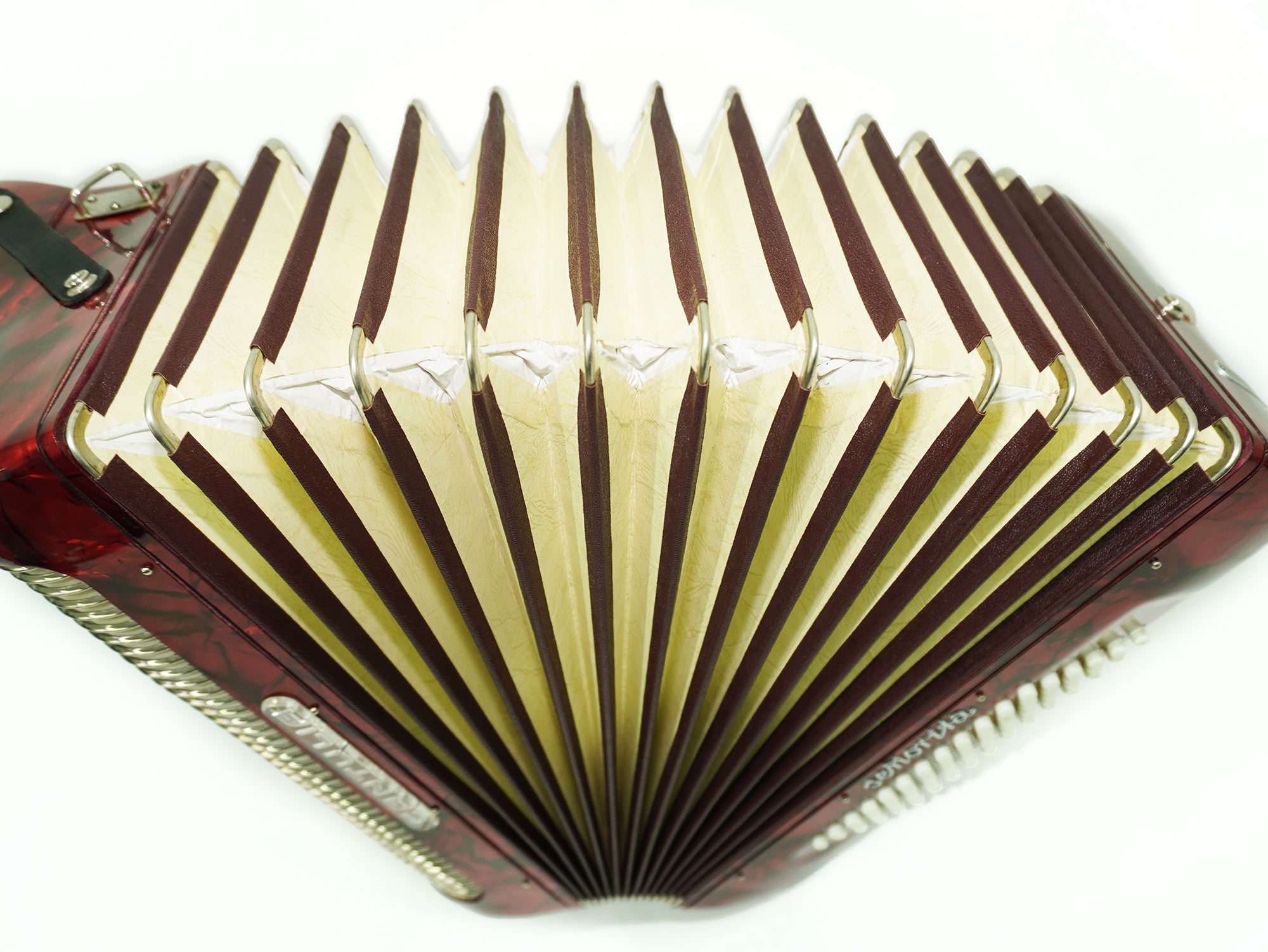 Perfect Cantulia Senorita 72 Bass Accordion, Rare Old German Piano Accordian, New Straps, 2367, Keyboard Accordion Instrument, Rich and Bright Sound