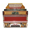 Close to New! Melodija Menges Slovenija Unique Diatonic Harmonica, Button Accordion Garmon 2372, Rare Luxury Heligonka, Powerful Fantastic sound!