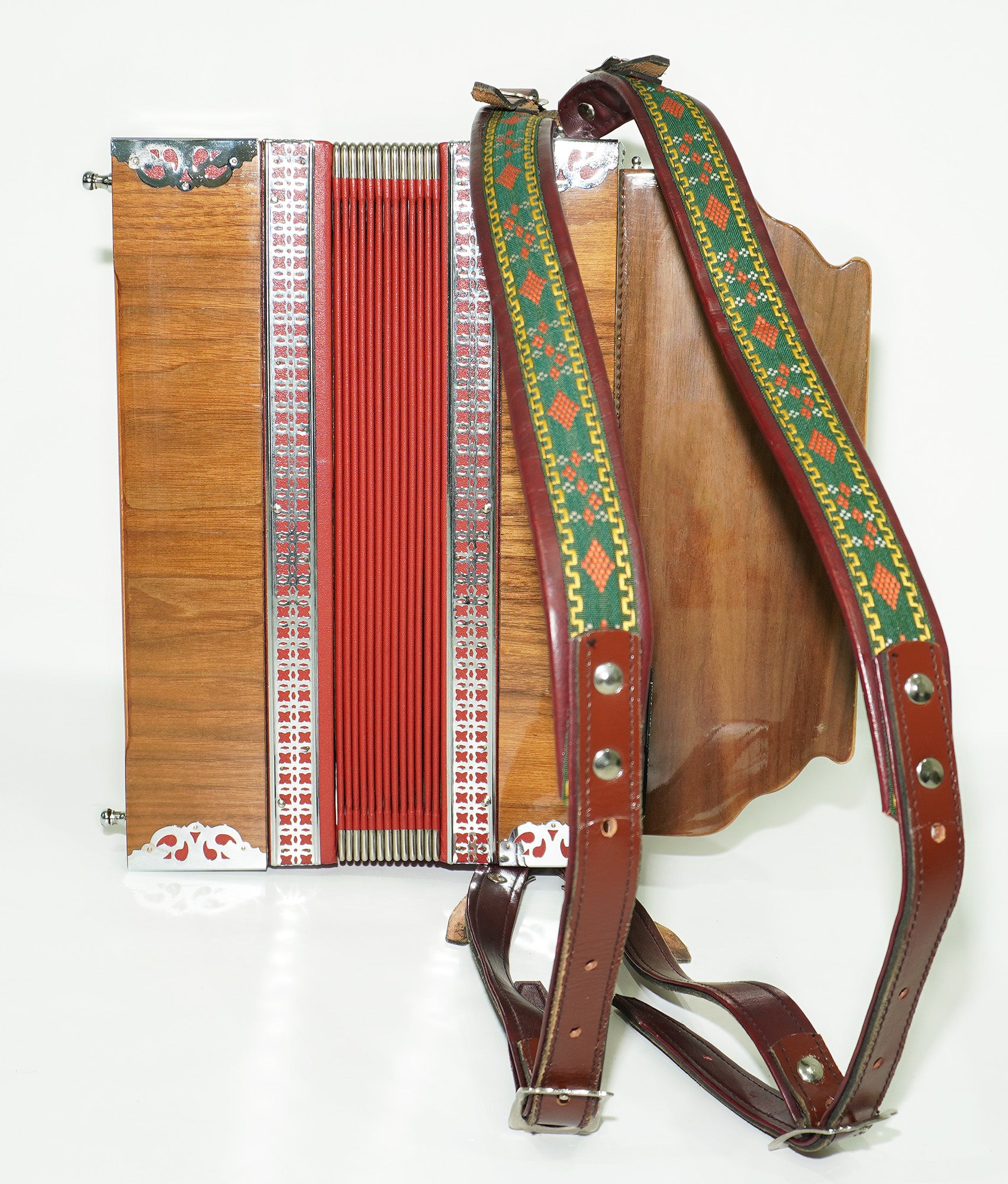 Close to New! Melodija Menges Slovenija Unique Diatonic Harmonica, Button Accordion Garmon 2372, Rare Luxury Heligonka, Powerful Fantastic sound!