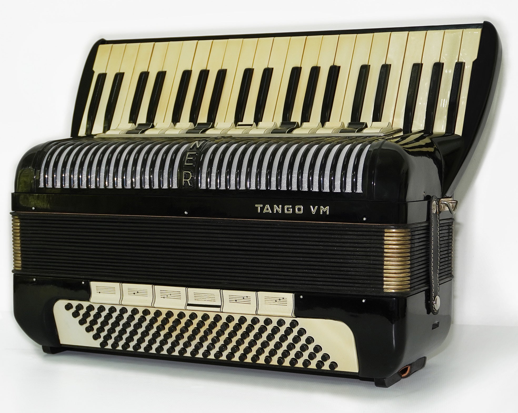 Hohner Tango VM Accordian made in Germany Original Piano Accordion, incl. New Straps Soft Case, Quality Concert Accordion, 2386, Amazing Rich Sound