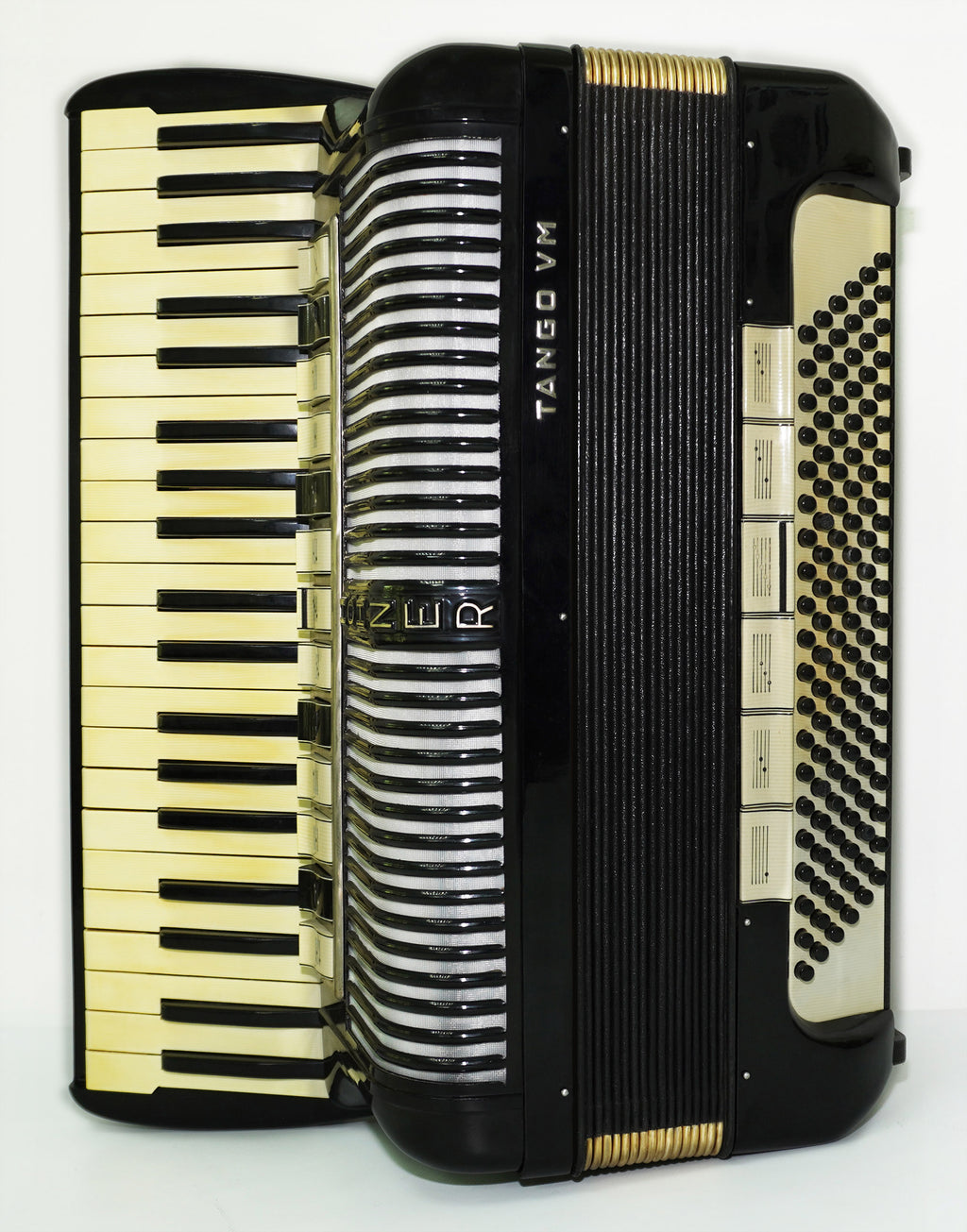 Hohner Tango VM Accordian made in Germany Original Piano Accordion, incl. New Straps Soft Case, Quality Concert Accordion, 2386, Amazing Rich Sound