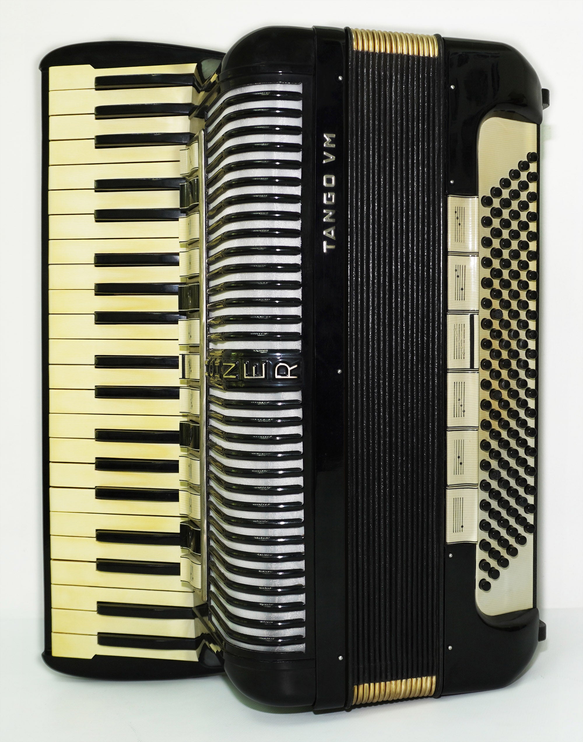 Hohner Tango VM Accordian made in Germany Original Piano Accordion, incl. New Straps Soft Case, Quality Concert Accordion, 2386, Amazing Rich Sound