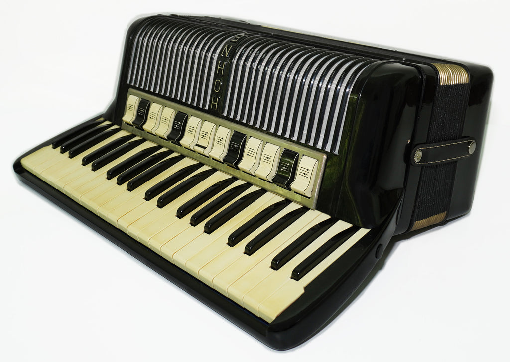 Hohner Tango VM Accordian made in Germany Original Piano Accordion, incl. New Straps Soft Case, Quality Concert Accordion, 2386, Amazing Rich Sound