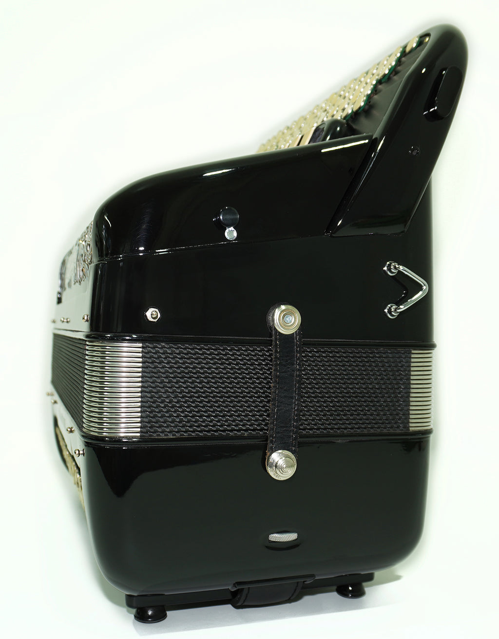 Dallape Organtone B Griff 5 Row Button Accordion, made in Italy, New Straps and Soft Case, 2379, Original Italian Acordian Bayan Instrument, Amazing Rich sound!