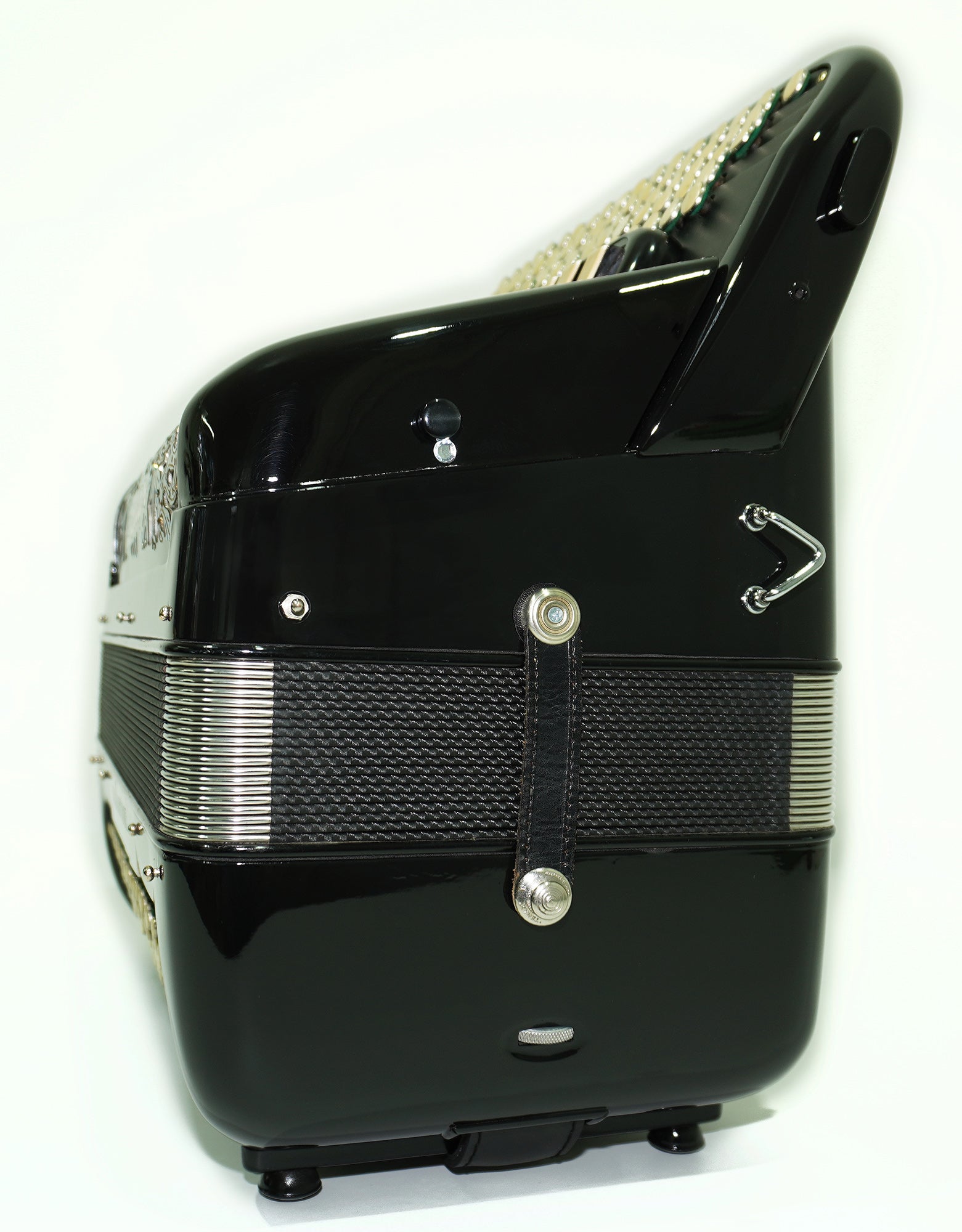 Dallape Organtone B Griff 5 Row Button Accordion, made in Italy, New Straps and Soft Case, 2379, Original Italian Acordian Bayan Instrument, Amazing Rich sound!