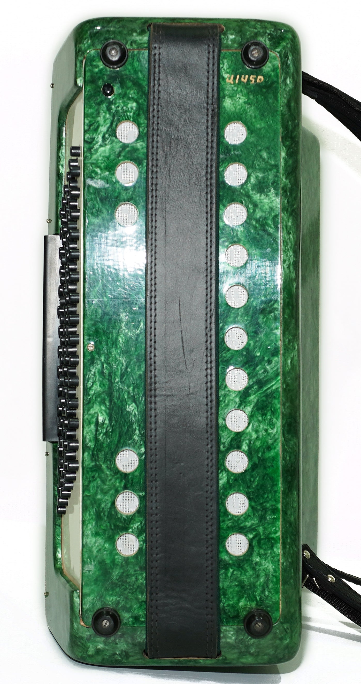 Ukraine Piano Accordion 96 Bass Aelita, Vintage Keyboard Accordian in Tune, New Straps, 2698