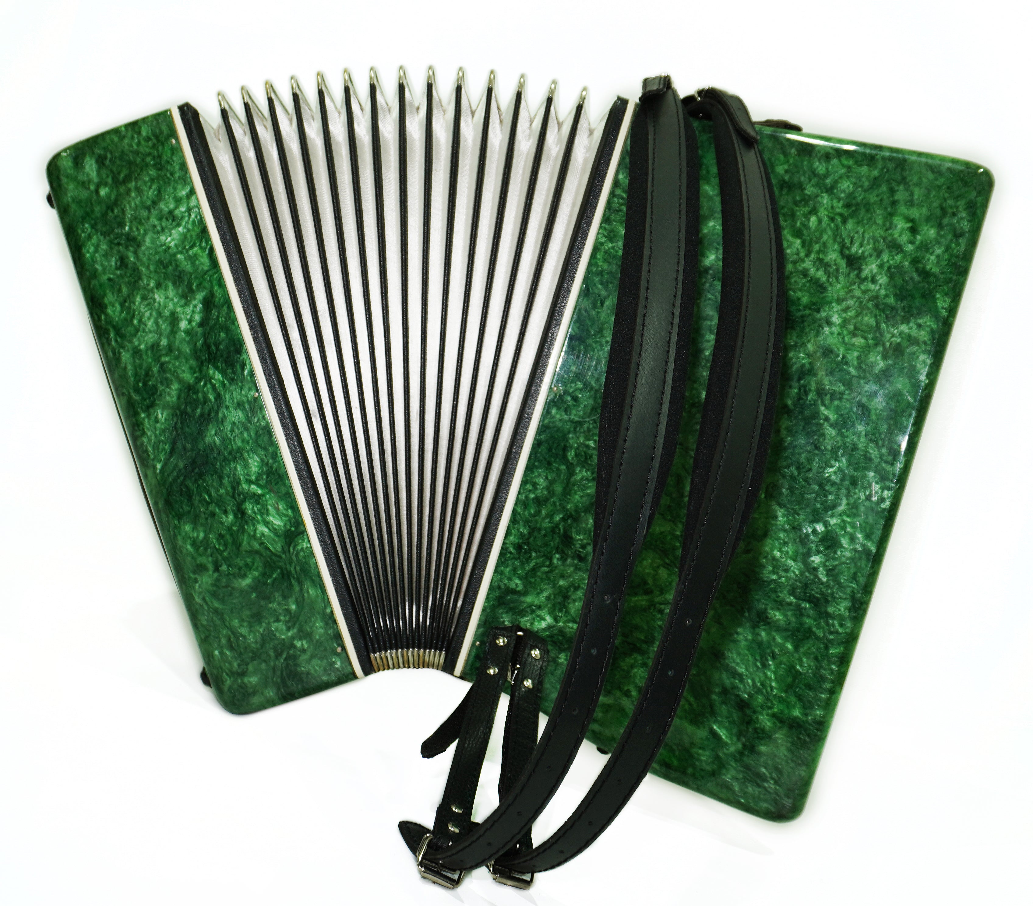 Ukraine Piano Accordion 96 Bass Aelita, Vintage Keyboard Accordian in Tune, New Straps, 2698