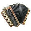 Russian Bayan Tulskiy Melodiya, Vintage Chromatic Button accordion, made in Tula Russia, New Straps and Soft Bag, 2388, Rich and Beautiful sound!