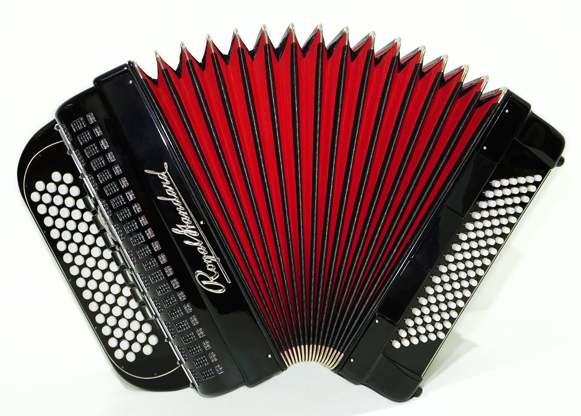 Royal Standard 96 Bass Accordion Bayan, made in Germany, C Griff Concert Button Accordion, Straps and Hard Case, Lightweight Professional Accordian, 2385