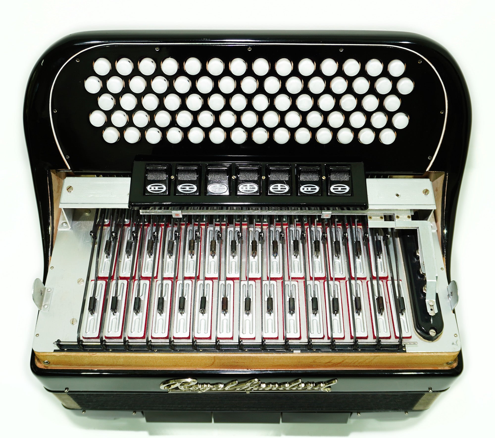 Royal Standard 96 Bass Accordion Bayan, made in Germany, C Griff Concert Button Accordion, Straps and Hard Case, Lightweight Professional Accordian, 2385