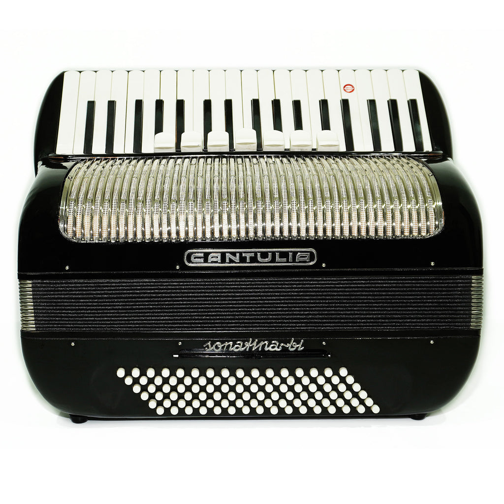 Vintage Accordion Cantulia Sonatina bi 96 Bass, Rare Old German Piano Accordian, New Straps, 2392, Keyboard Accordion Instrument, Rich and Bright Sound
