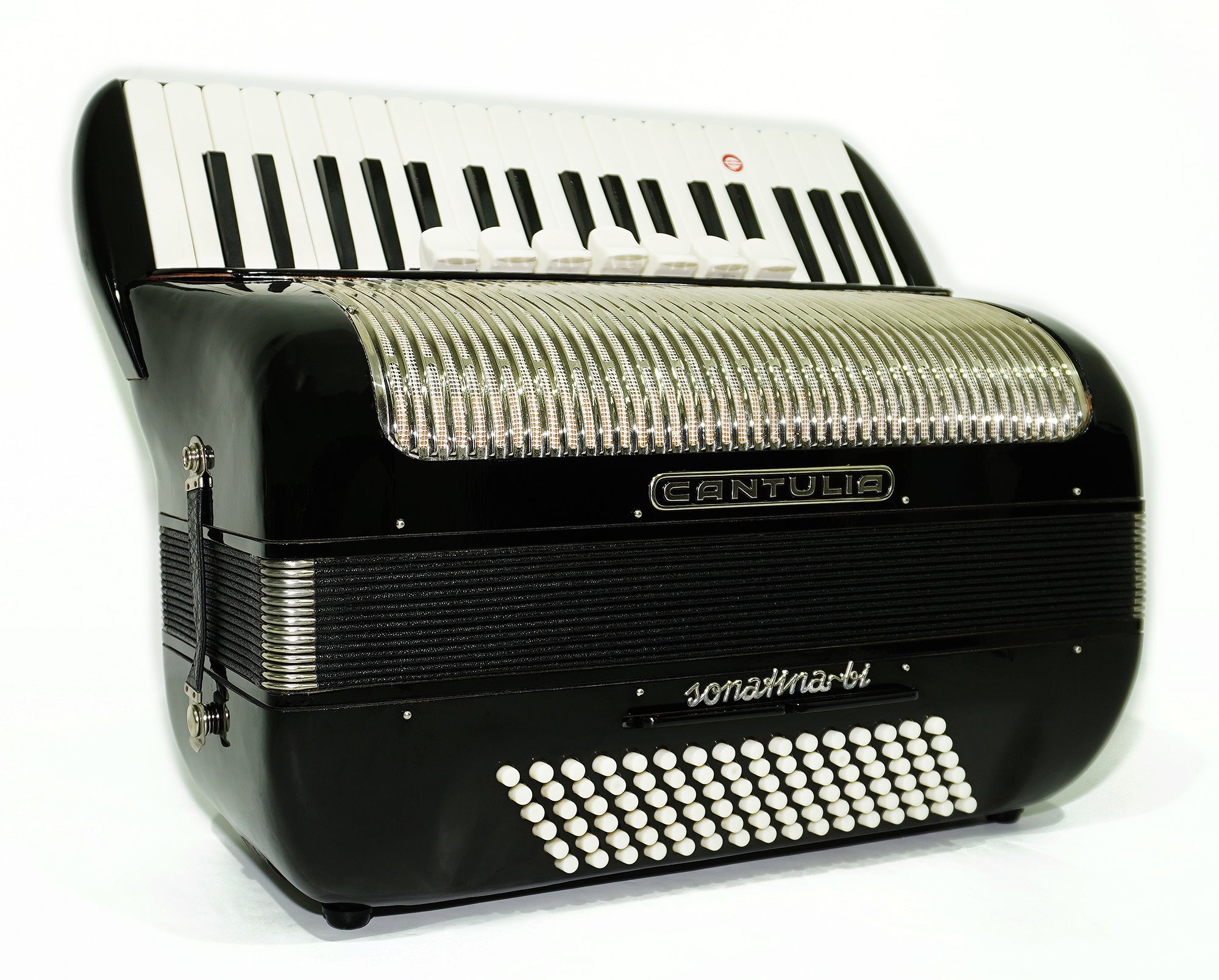 Vintage Accordion Cantulia Sonatina bi 96 Bass, Rare Old German Piano Accordian, New Straps, 2392, Keyboard Accordion Instrument, Rich and Bright Sound
