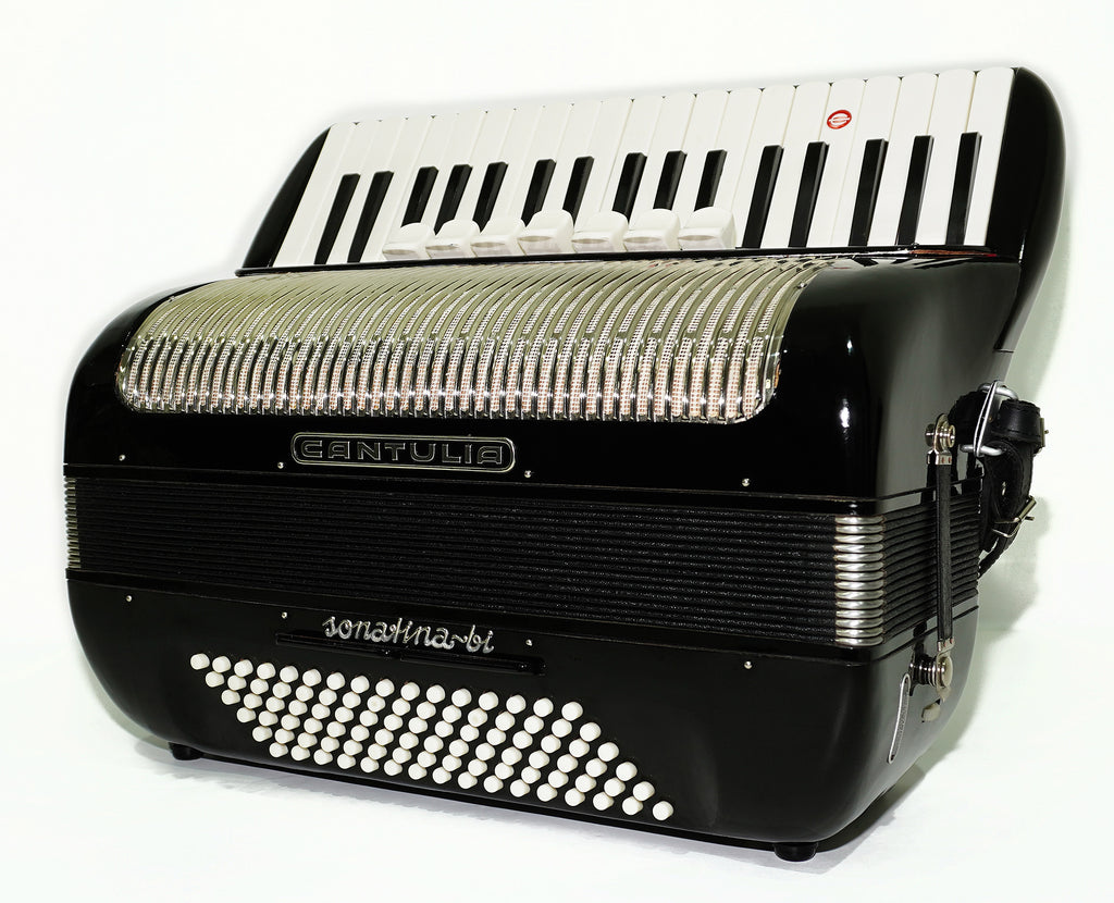 Vintage Accordion Cantulia Sonatina bi 96 Bass, Rare Old German Piano Accordian, New Straps, 2392, Keyboard Accordion Instrument, Rich and Bright Sound