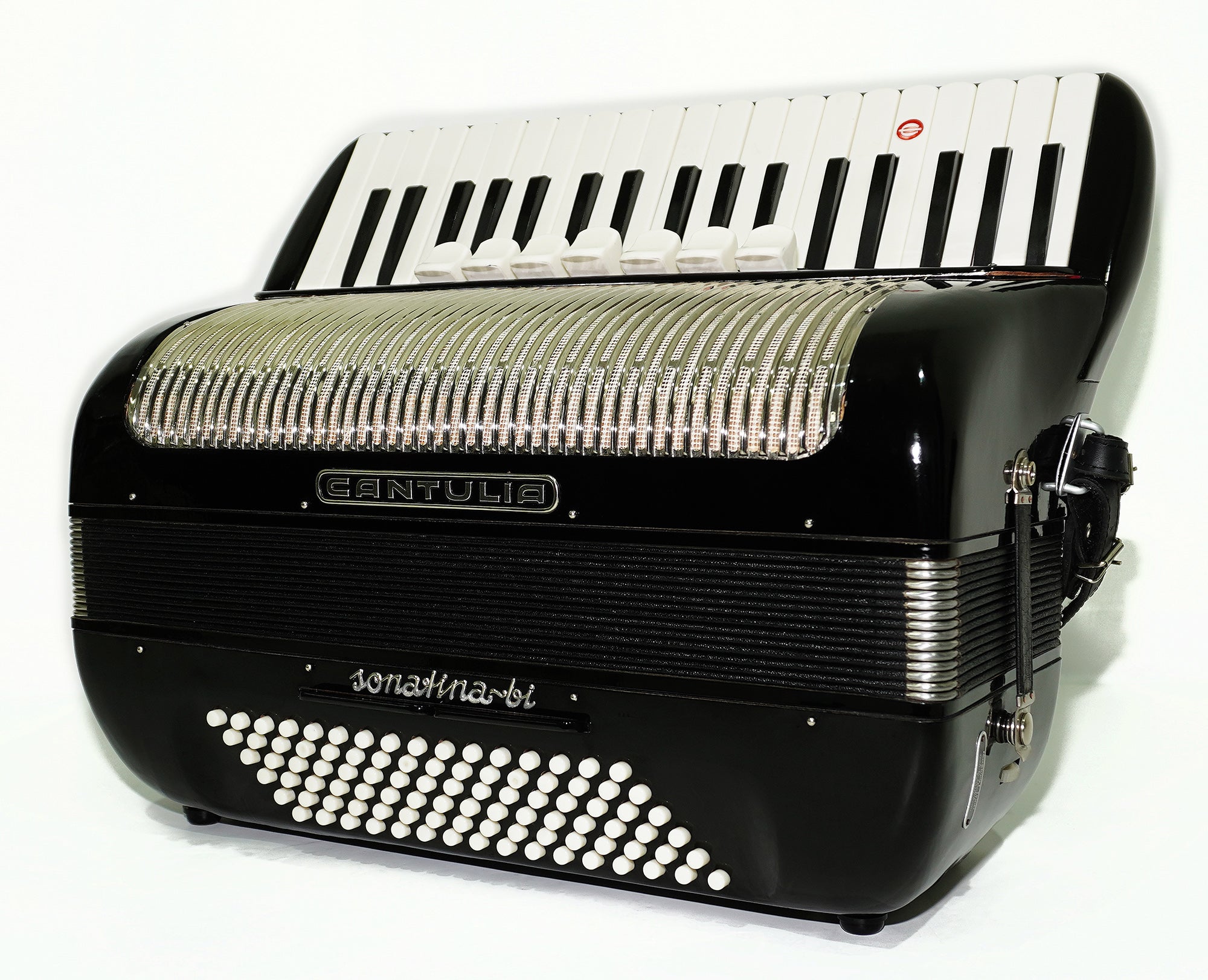 Vintage Accordion Cantulia Sonatina bi 96 Bass, Rare Old German Piano Accordian, New Straps, 2392, Keyboard Accordion Instrument, Rich and Bright Sound