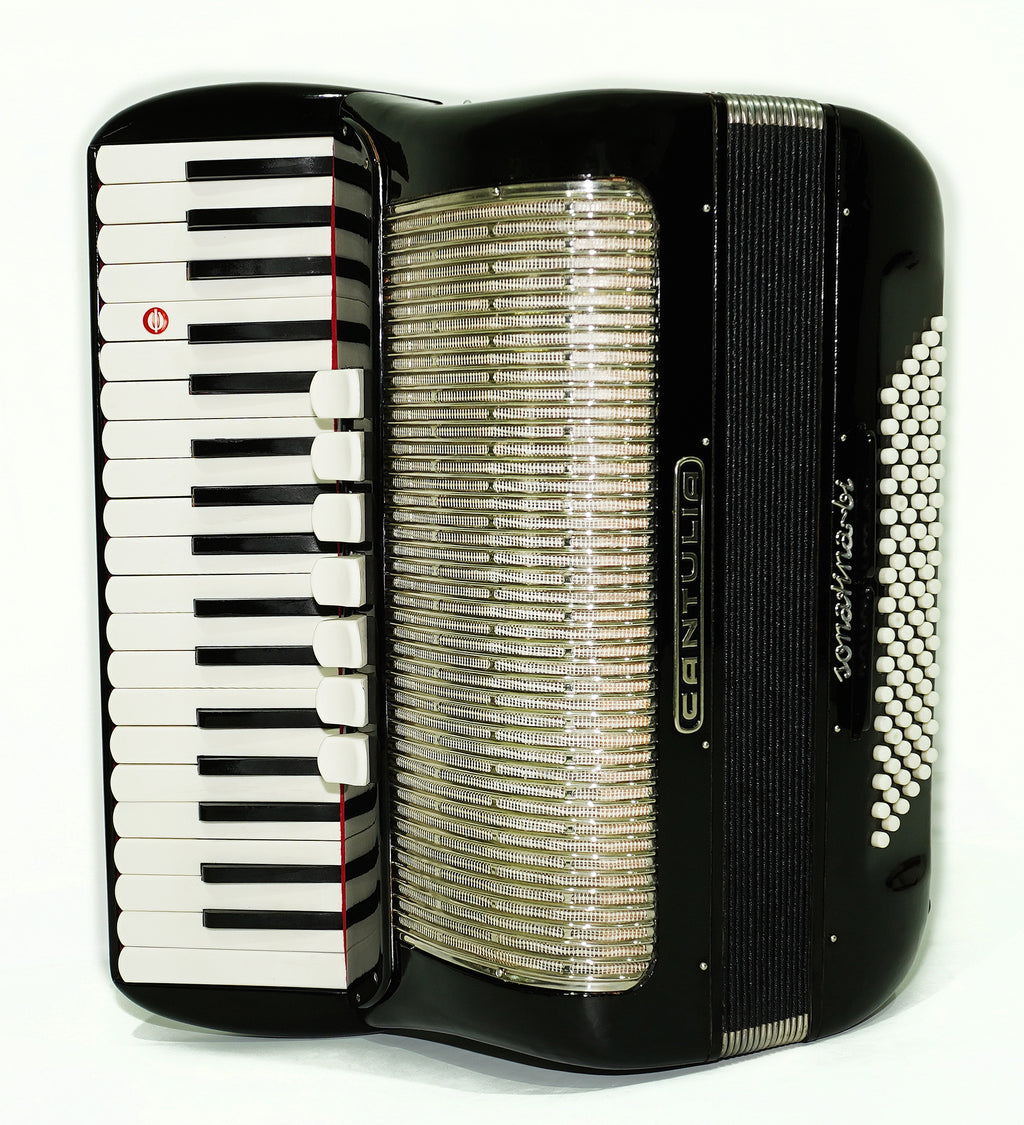 Vintage Accordion Cantulia Sonatina bi 96 Bass, Rare Old German Piano Accordian, New Straps, 2392, Keyboard Accordion Instrument, Rich and Bright Sound