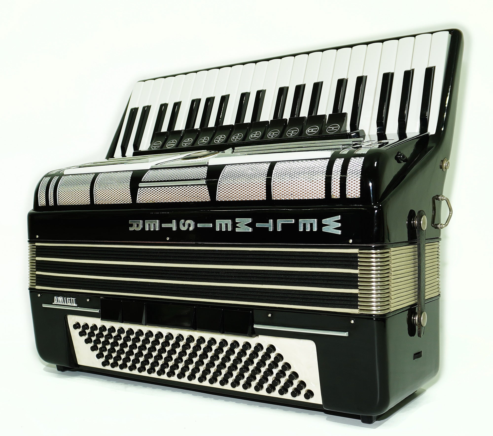 Almost Unused Weltmeister Amigo made in Germany 120 Bass Buttons Concert Piano Accordion New Straps Case 2394, Amazing Powerful sound