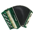 3 Row Button Accordion 100 Bass Polissya Ukraine Bayan Folk Harmonica Concertina, New Straps and Soft Case, Soviet Bayan in Tune, 2624