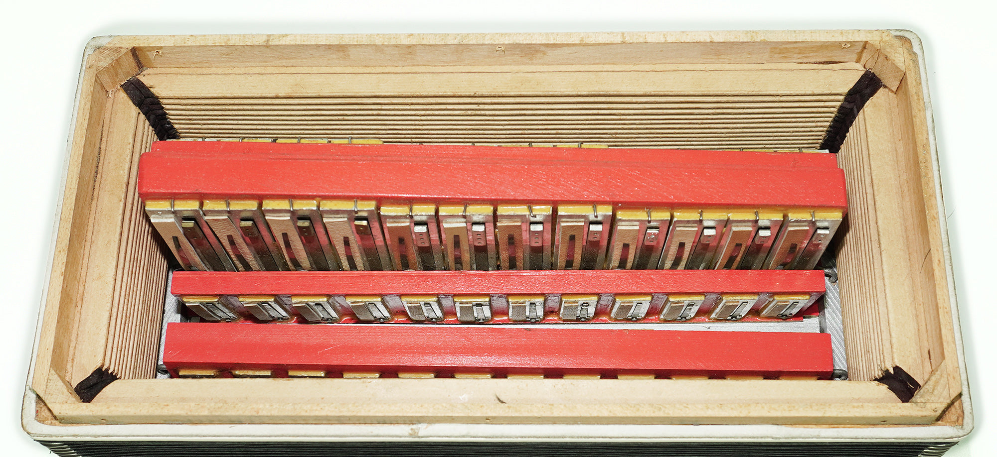 3 Row Button Accordion 100 Bass Polissya Ukraine Bayan Folk Harmonica Concertina, New Straps and Soft Case, Soviet Bayan in Tune, 2624