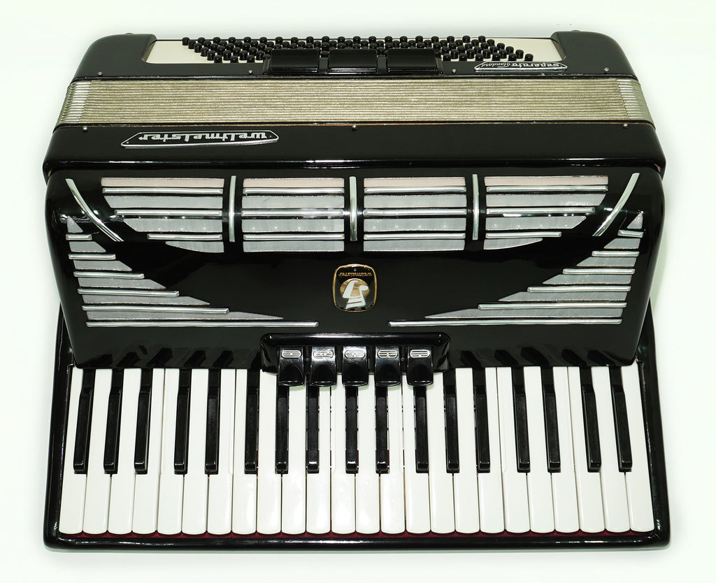 Weltmeister Seperato Standard Accordion 120 Bass, made in Germany, New Straps and Soft Bag for Gift, 2435, Piano Accordian for Adults, Rich and Powerful sound!