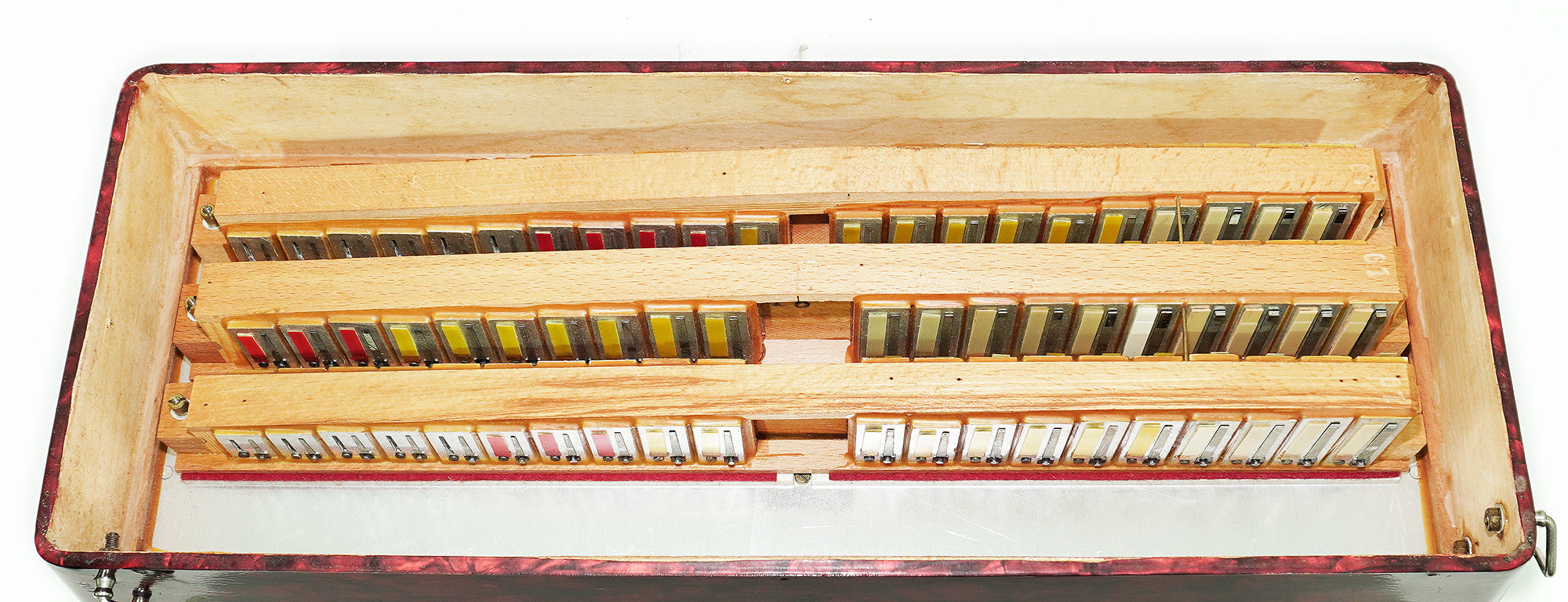 Weltmeister Stella Accordion 120 Bass made in Germany, New Straps Soft Case for Gift, Vintage Keyboard Piano Accordian Musical Instrument, 2446