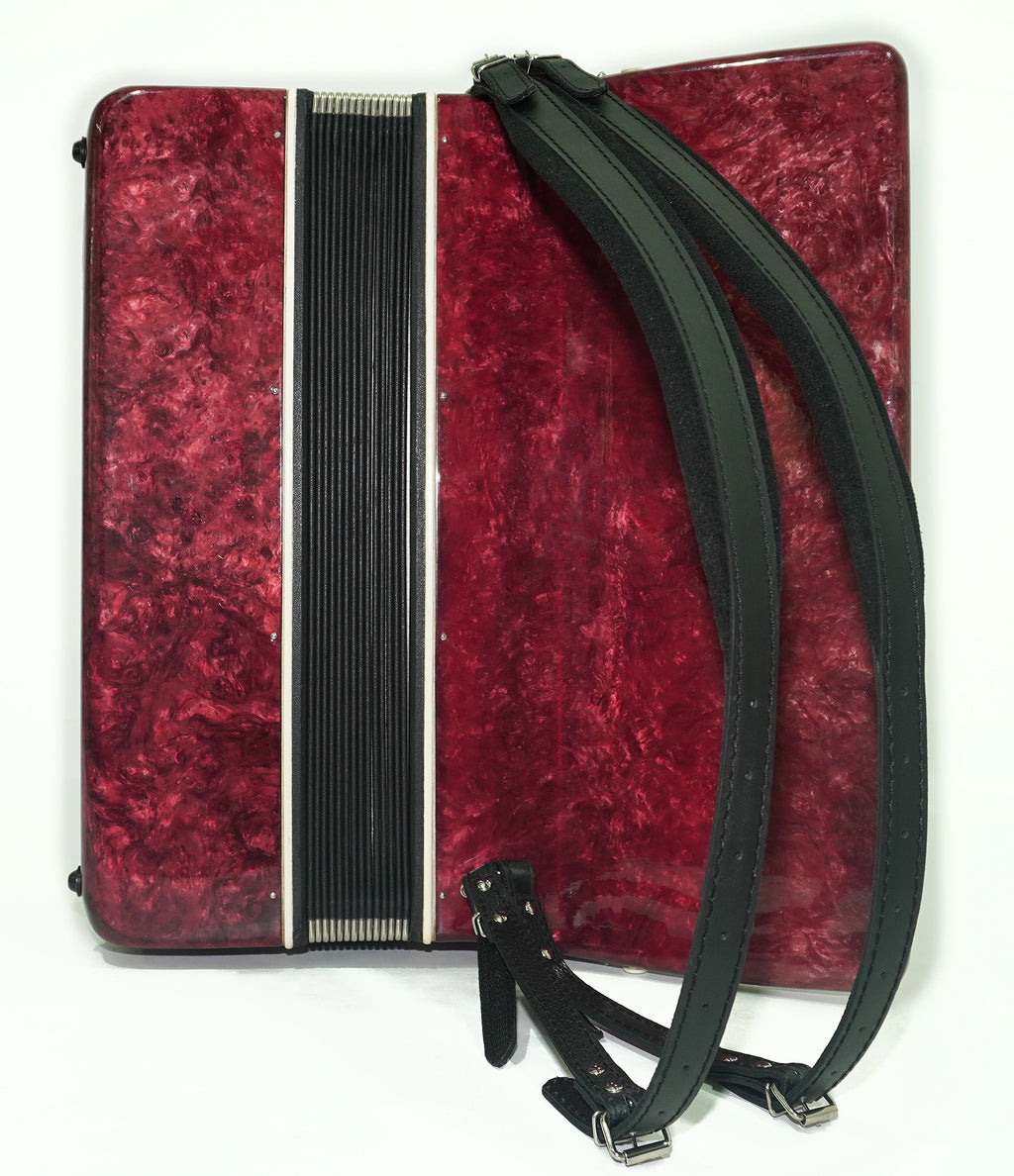 Piano Accordion Almaz 120 bass buttons, Keyboard Accordian Instrument, New Straps, 2466, Original Soviet Accordion for Adults
