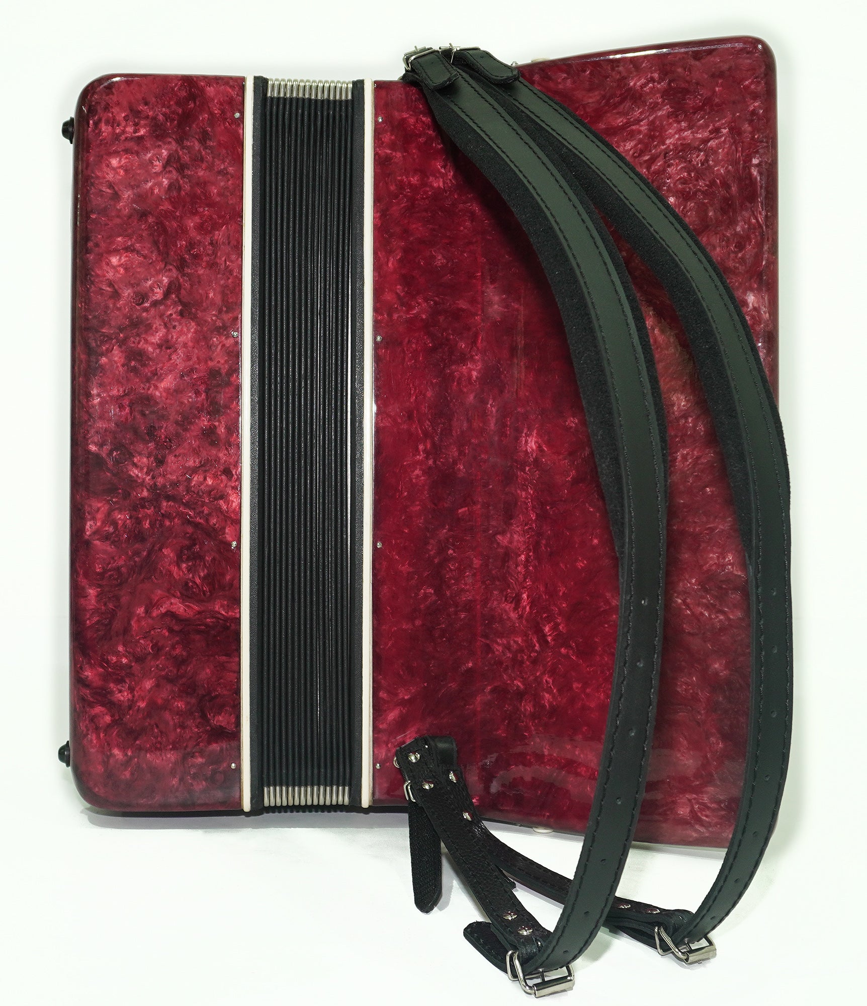 Piano Accordion Almaz 120 bass buttons, Keyboard Accordian Instrument, New Straps, 2466, Original Soviet Accordion for Adults
